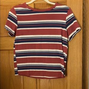 Stripped short sleeve T